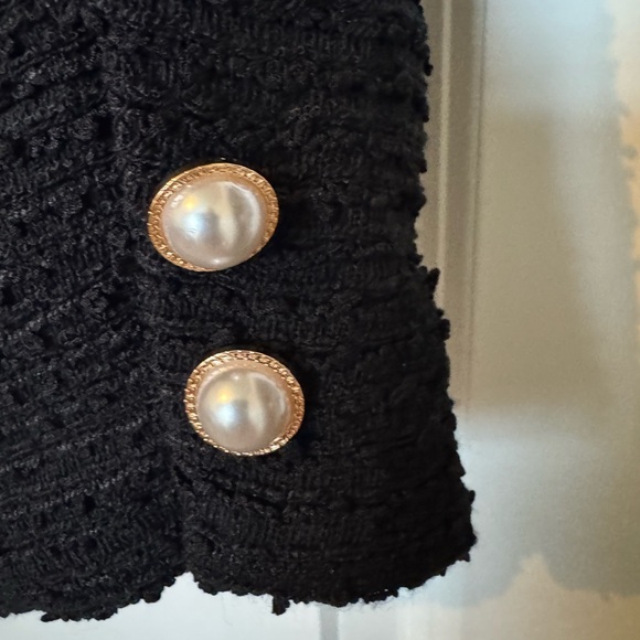 JOVONNA London Midnight Black Textured Blazer - Picture 6 of 6